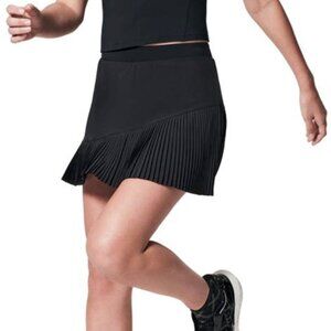 NWT Spanx Yes, Pleats! Tennis Skort in Black Size Large